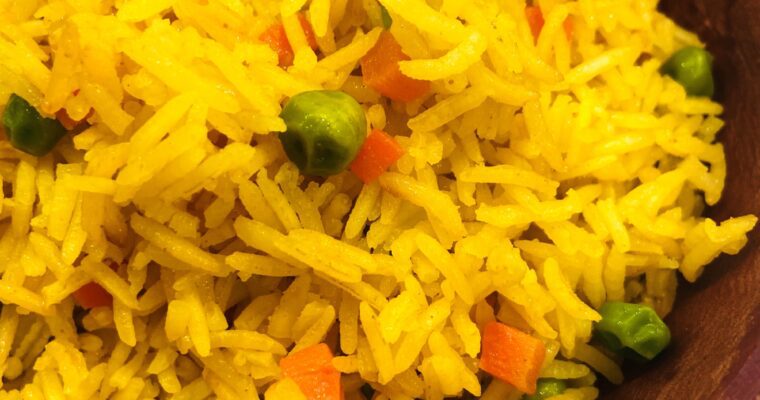 Easy Vegan Yellow Rice