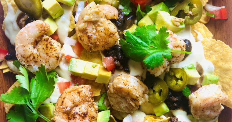 The Best Shrimp Nachos