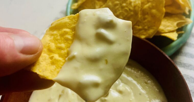 White Queso Dip Made With Real Cheeses