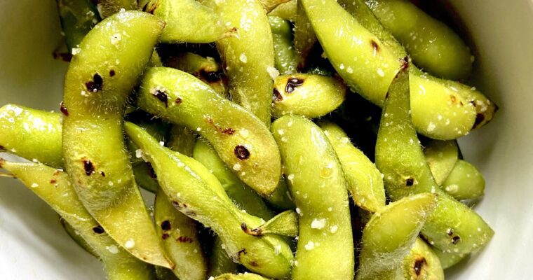 Charred Salted Edamame