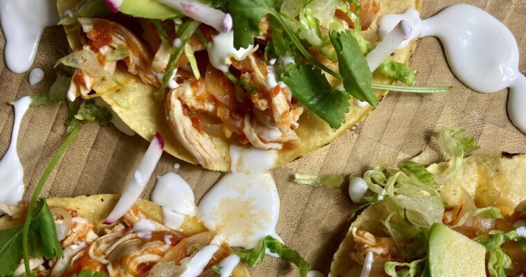 Chicken Tinga Tostadas