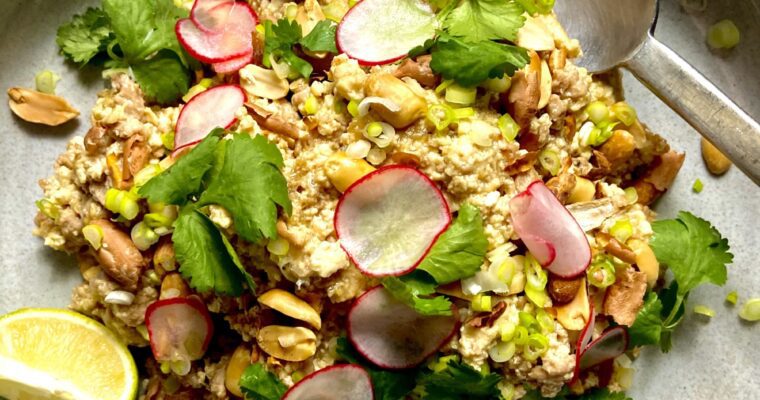 Tofu and Turkey Lettuce Wraps