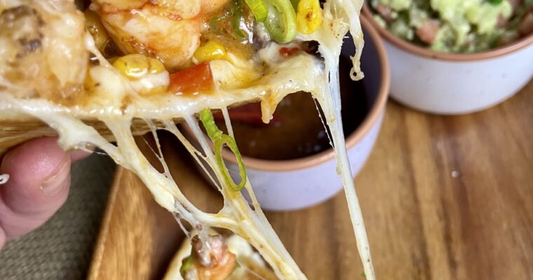 The Best Shrimp Quesadillas