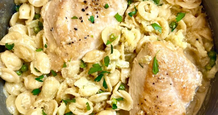 Creamy Orecchiette Cauliflower Chicken